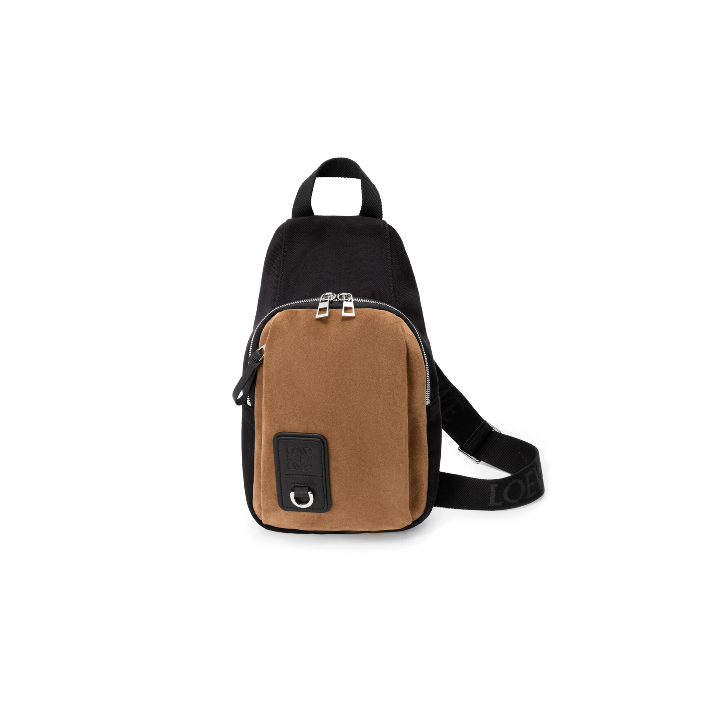 LOEWE FLEX SLING IN CANVAS AND SUEDE BFLXFXSX01 (31*18*10cm)